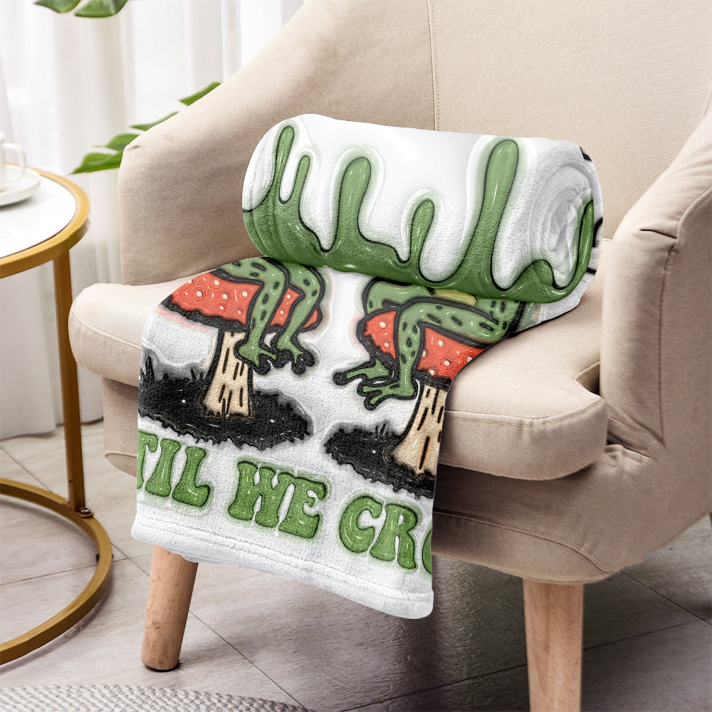 Together Until We Croak - Personalized Frog Blanket