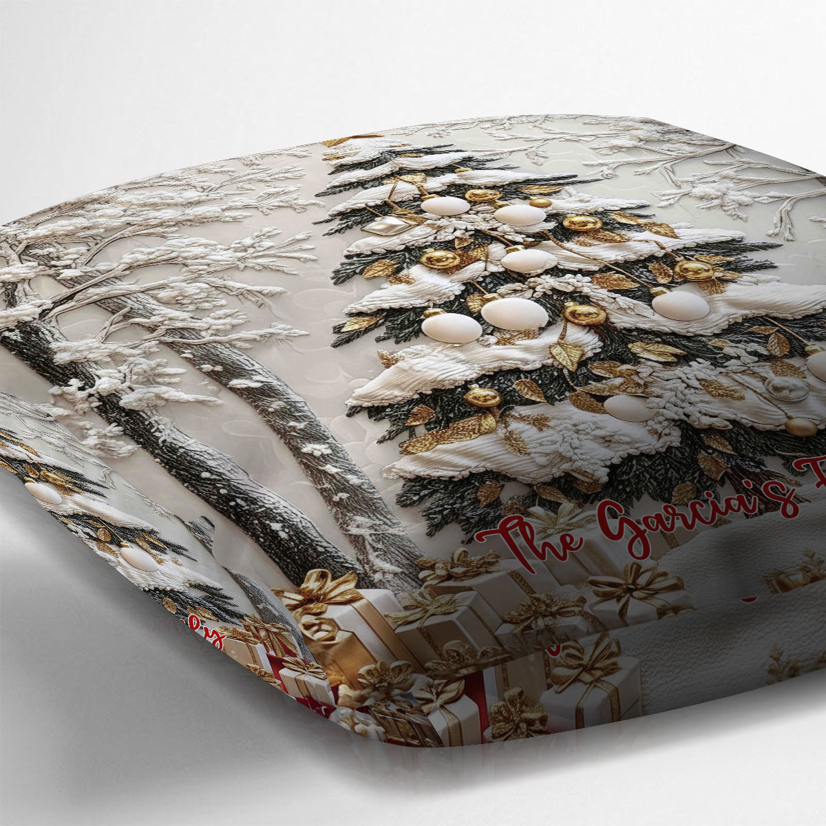 Holiday Christmas - Personalized Christmas Throw Pillow