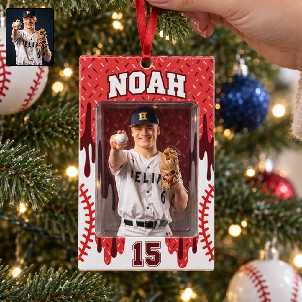 Baseball Liebe - Personalisierte Premium 3D Weihnachtsdekoration