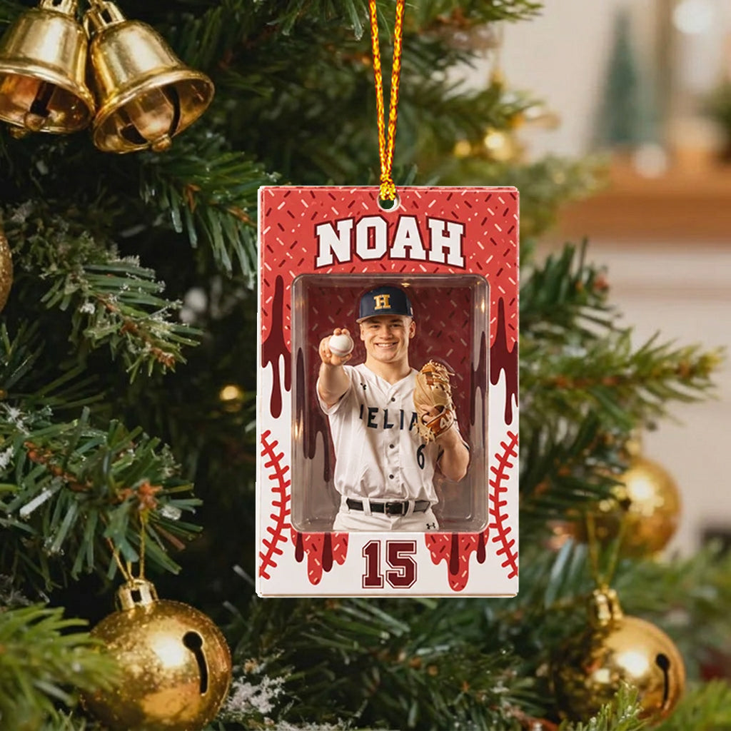Baseball Liebe - Personalisierte Premium 3D Weihnachtsdekoration