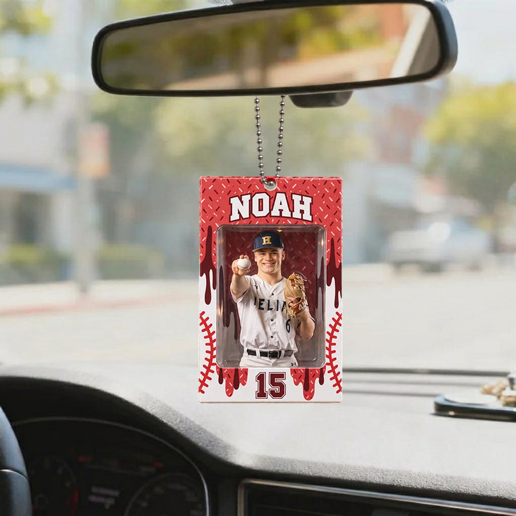 Baseball Liebe - Personalisierte Premium 3D Weihnachtsdekoration