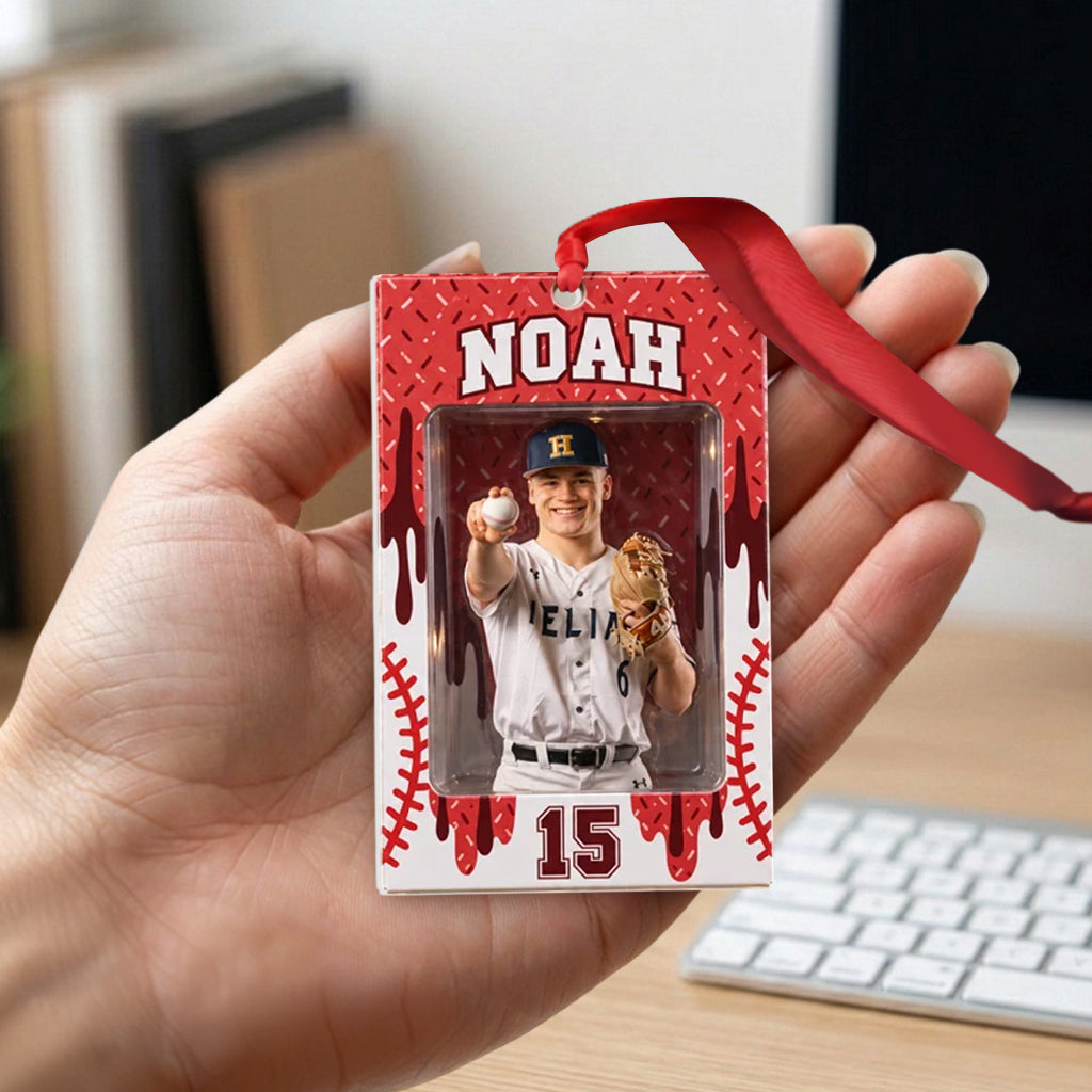 Baseball Liebe - Personalisierte Premium 3D Weihnachtsdekoration