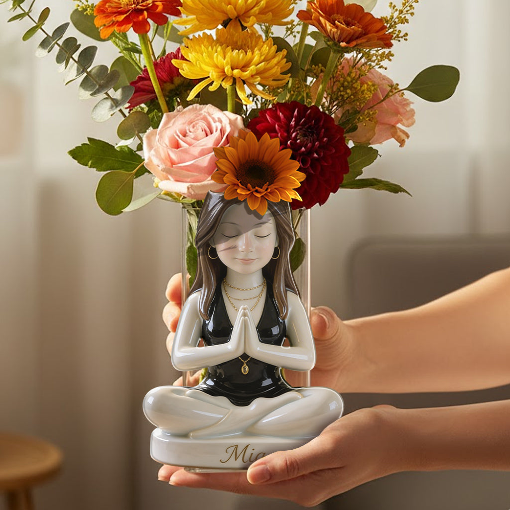 Custom Any Photo - Personalized Yoga Acrylic Pot