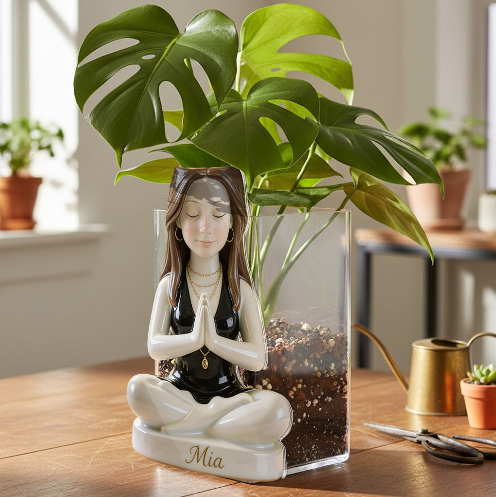 Custom Any Photo - Personalized Yoga Acrylic Pot