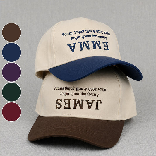 Nous nous taquinons depuis & Toujours aussi forts - Casquette classique personnalisée