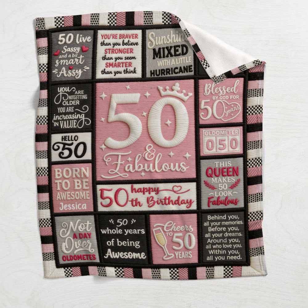 Happy Birthday Gift - Personalized Birthday Blanket