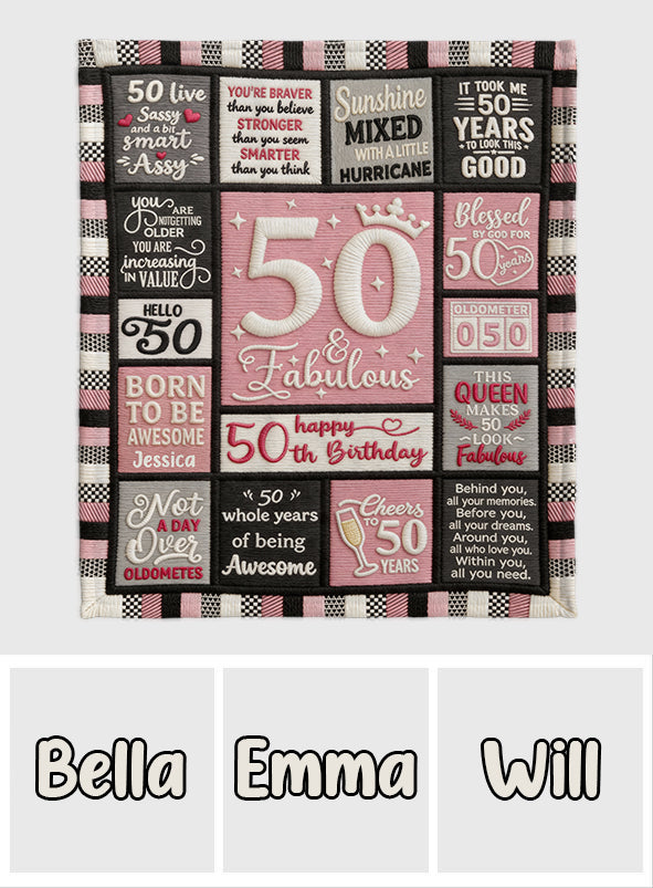 Happy Birthday Gift - Personalized Birthday Blanket