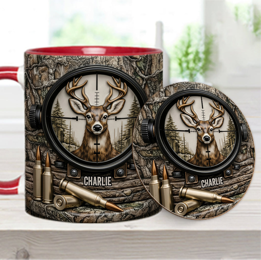 Deer Hunting, Hunter Gift - Personalized Hunting Accent Mug & Coaster