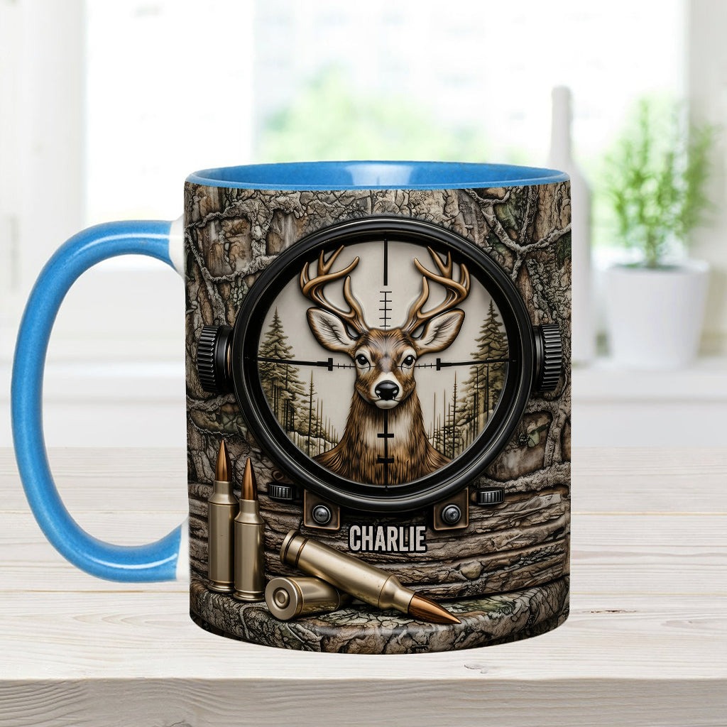Deer Hunting, Hunter Gift - Personalized Hunting Accent Mug & Coaster