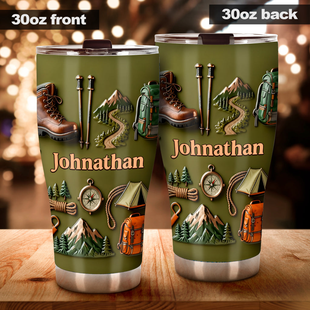 La randonnée me rend heureux - Gobelet isotherme de randonnée personnalisé