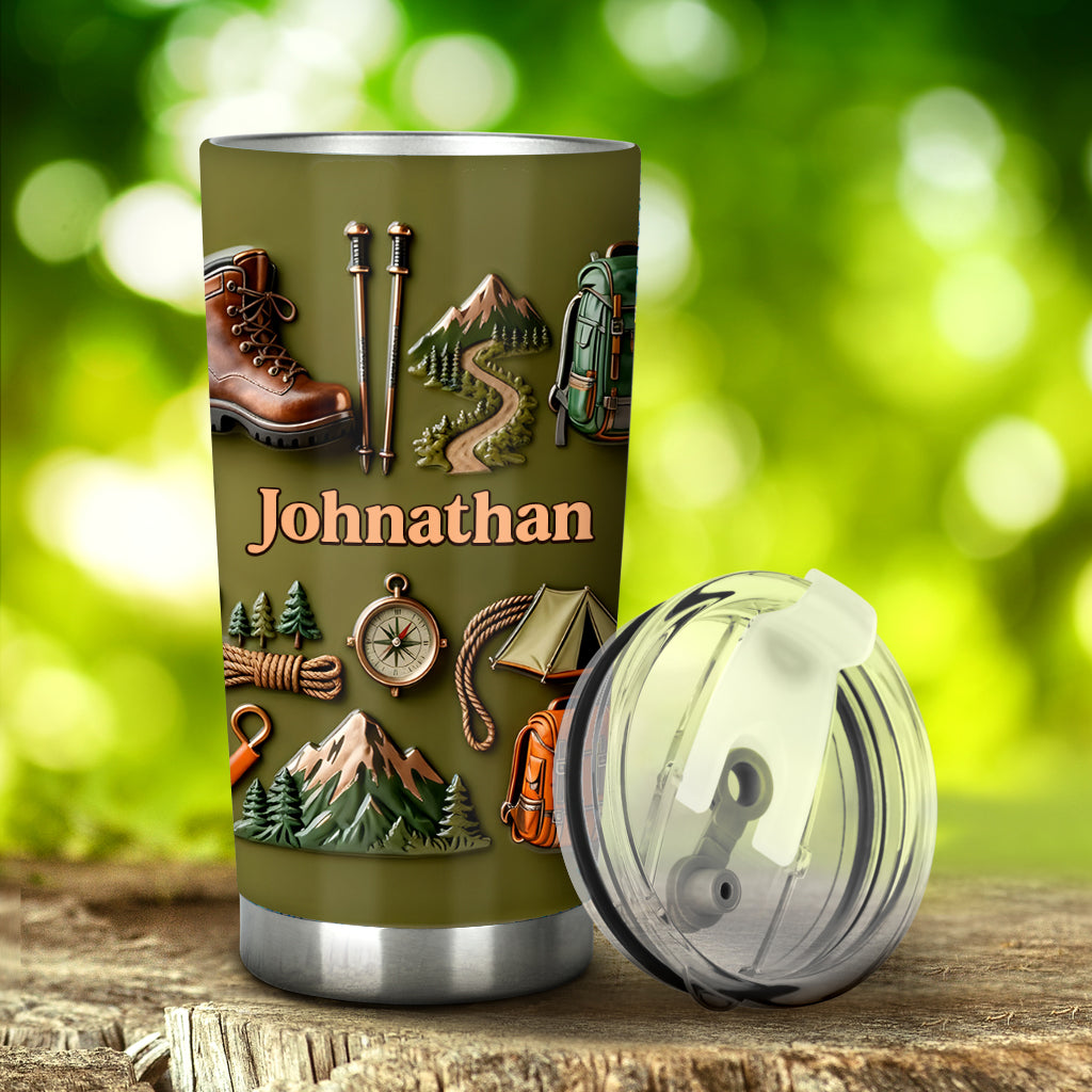 La randonnée me rend heureux - Gobelet isotherme de randonnée personnalisé