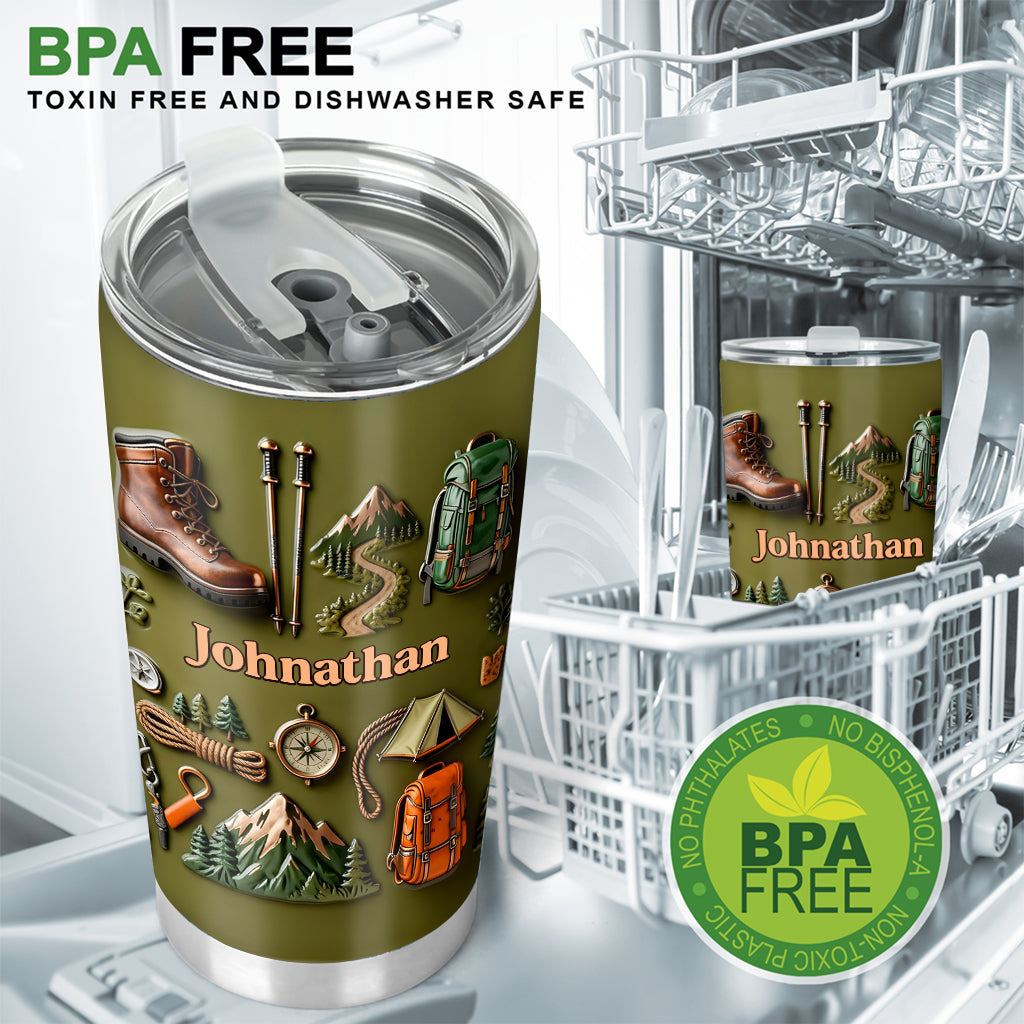 La randonnée me rend heureux - Gobelet isotherme de randonnée personnalisé