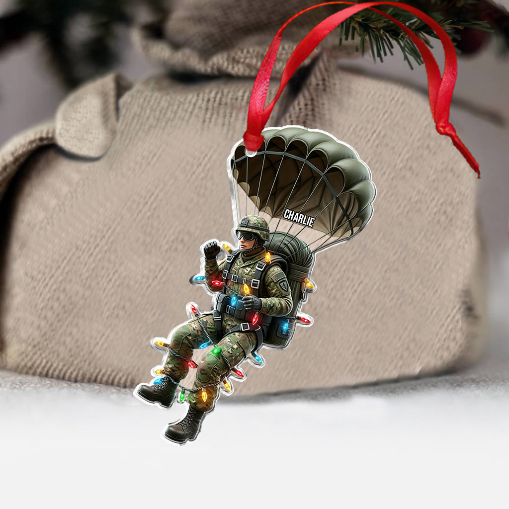 Military Parachutist - Personalized Veteran Ornament