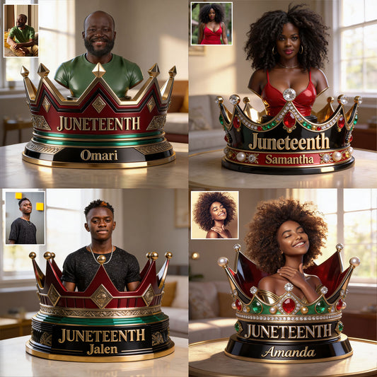 Juneteenth Individuell Vom Foto - Personalisierte Juneteenth Acrylplakette