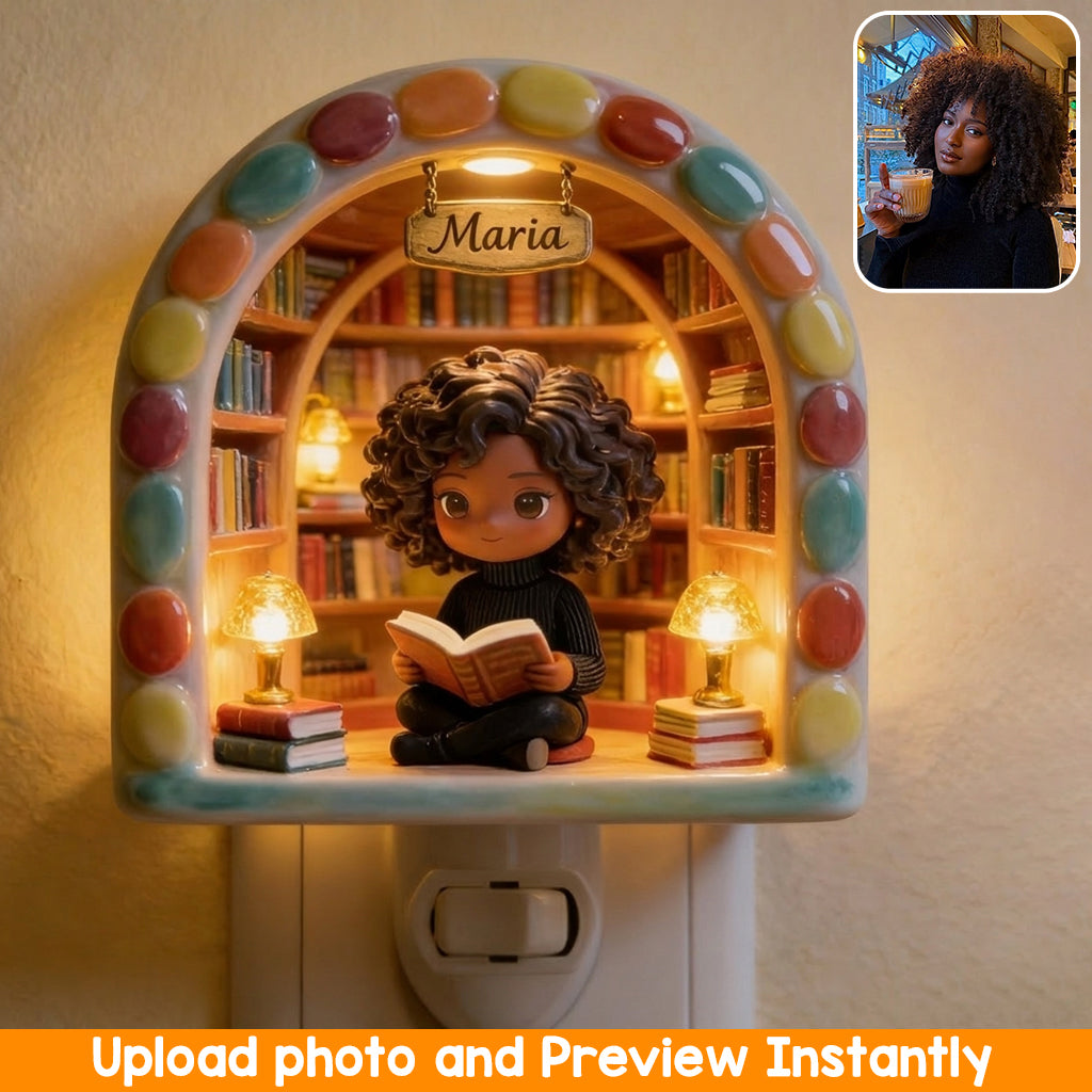My Reading Space - Personalized Book Acrylic Plug-In Night Light