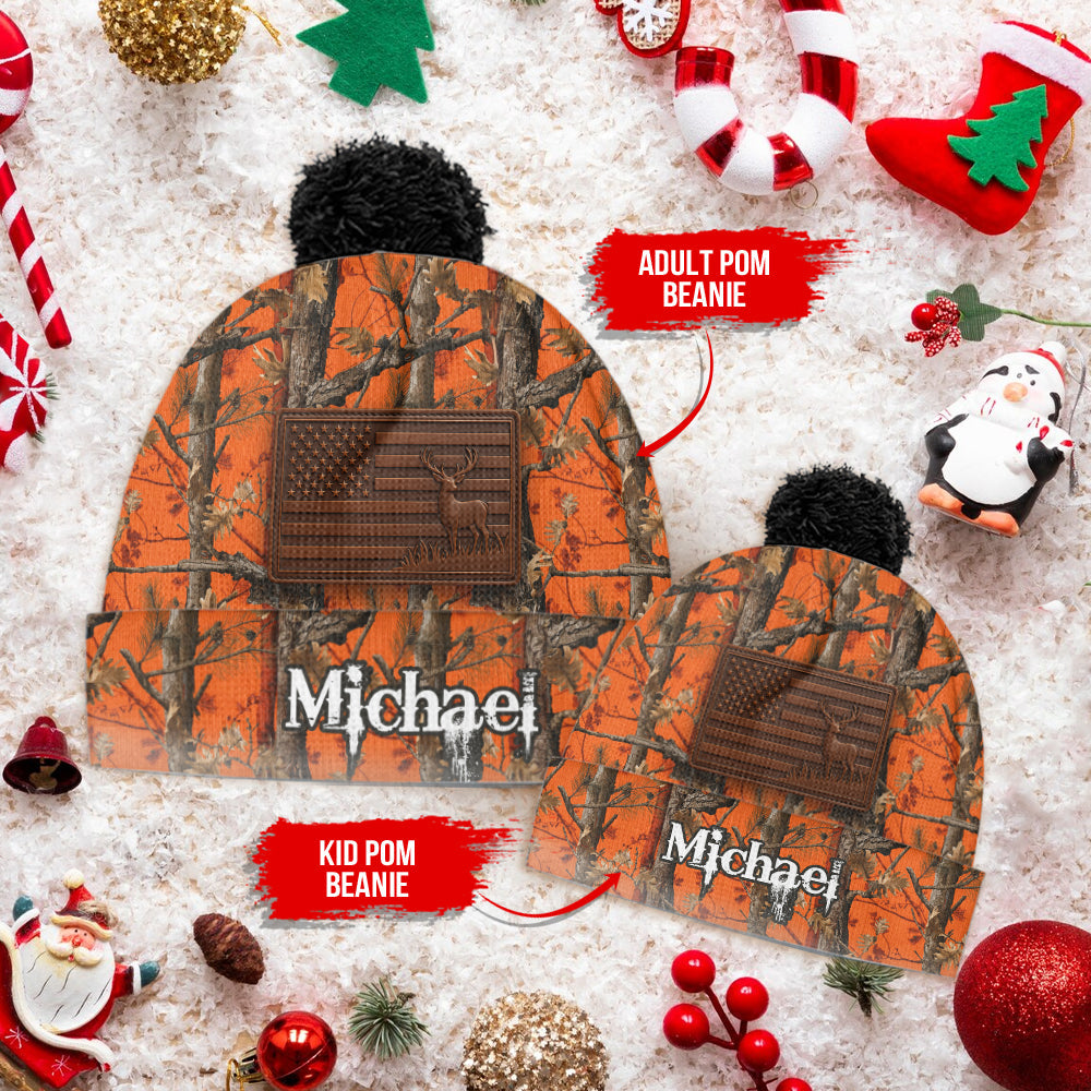 Camo Hunting - Personalized Hunting Beanie Hat