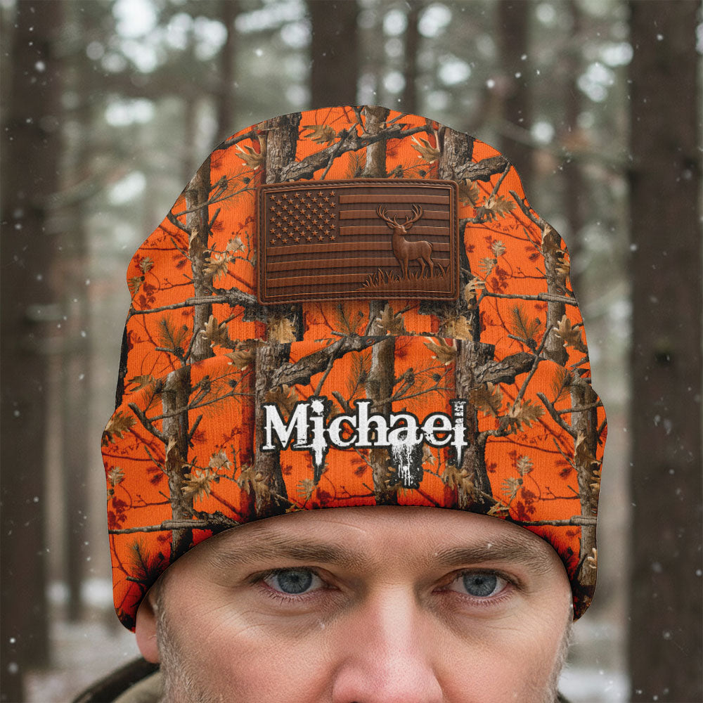 Camo Hunting - Personalized Hunting Beanie Hat