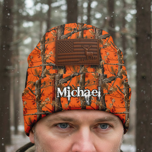 Camo Hunting - Personalized Hunting Beanie Hat