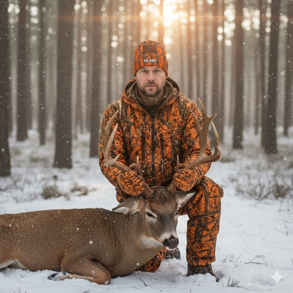 Camo Hunting - Personalized Hunting Beanie Hat