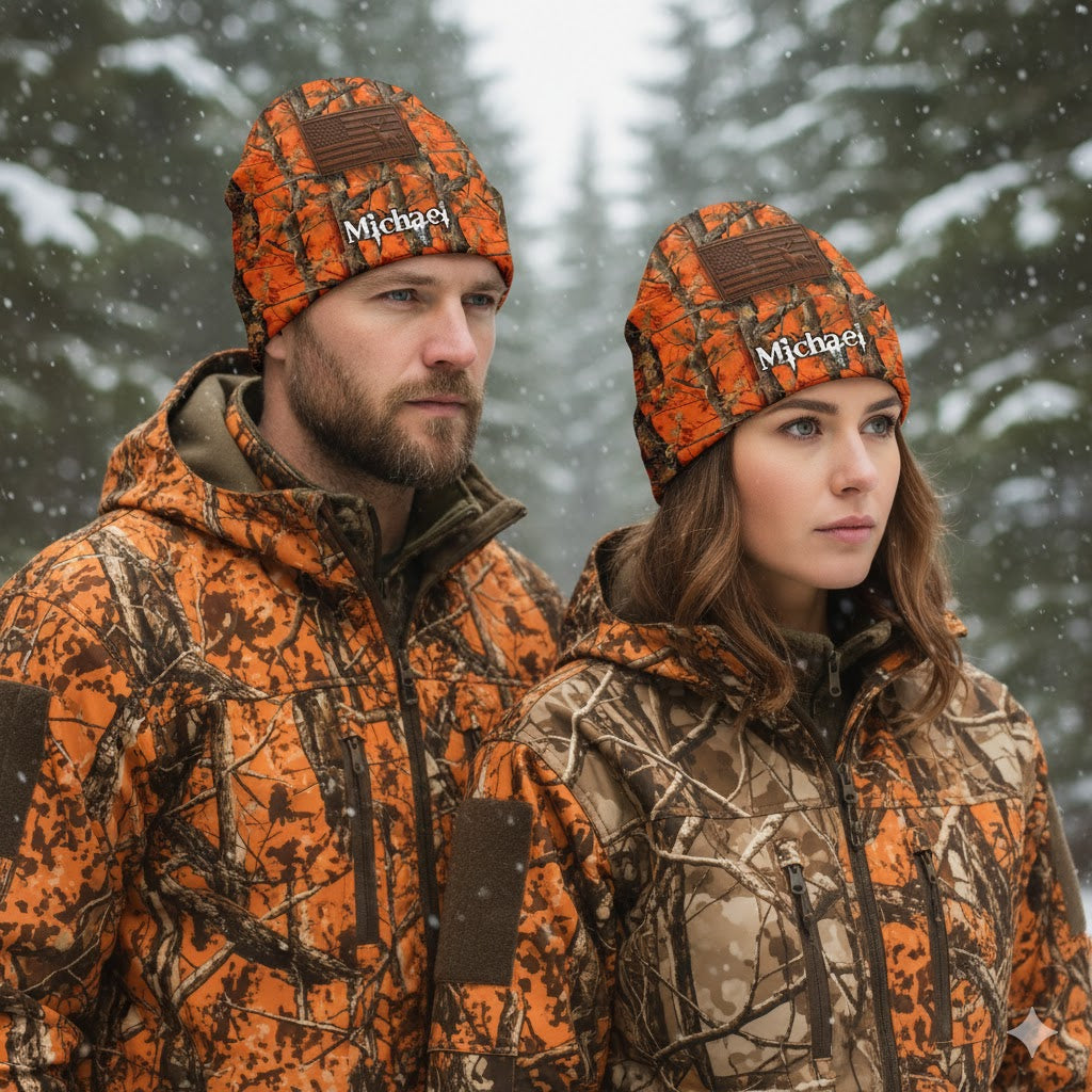 Camo Hunting - Personalized Hunting Beanie Hat