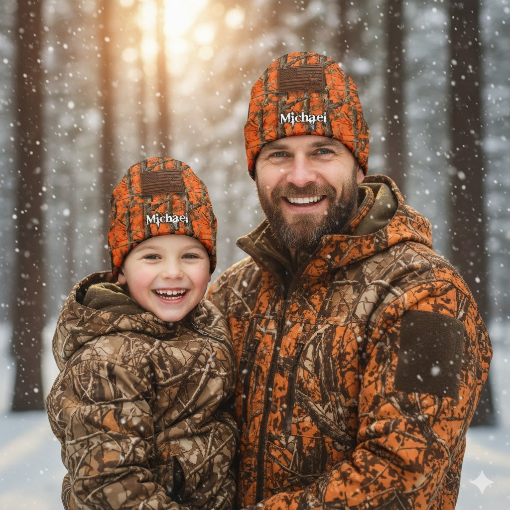 Camo Hunting - Personalized Hunting Beanie Hat
