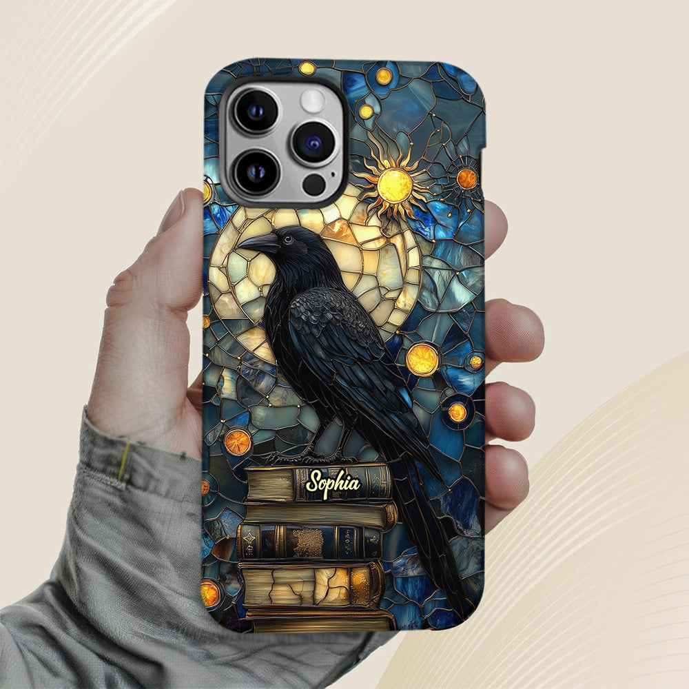 Raven Book Club - Coque de téléphone personnalisée avec livre intégral