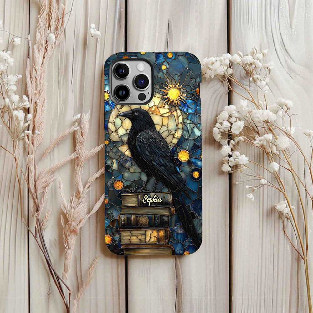 Raven Book Club - Coque de téléphone personnalisée avec livre intégral