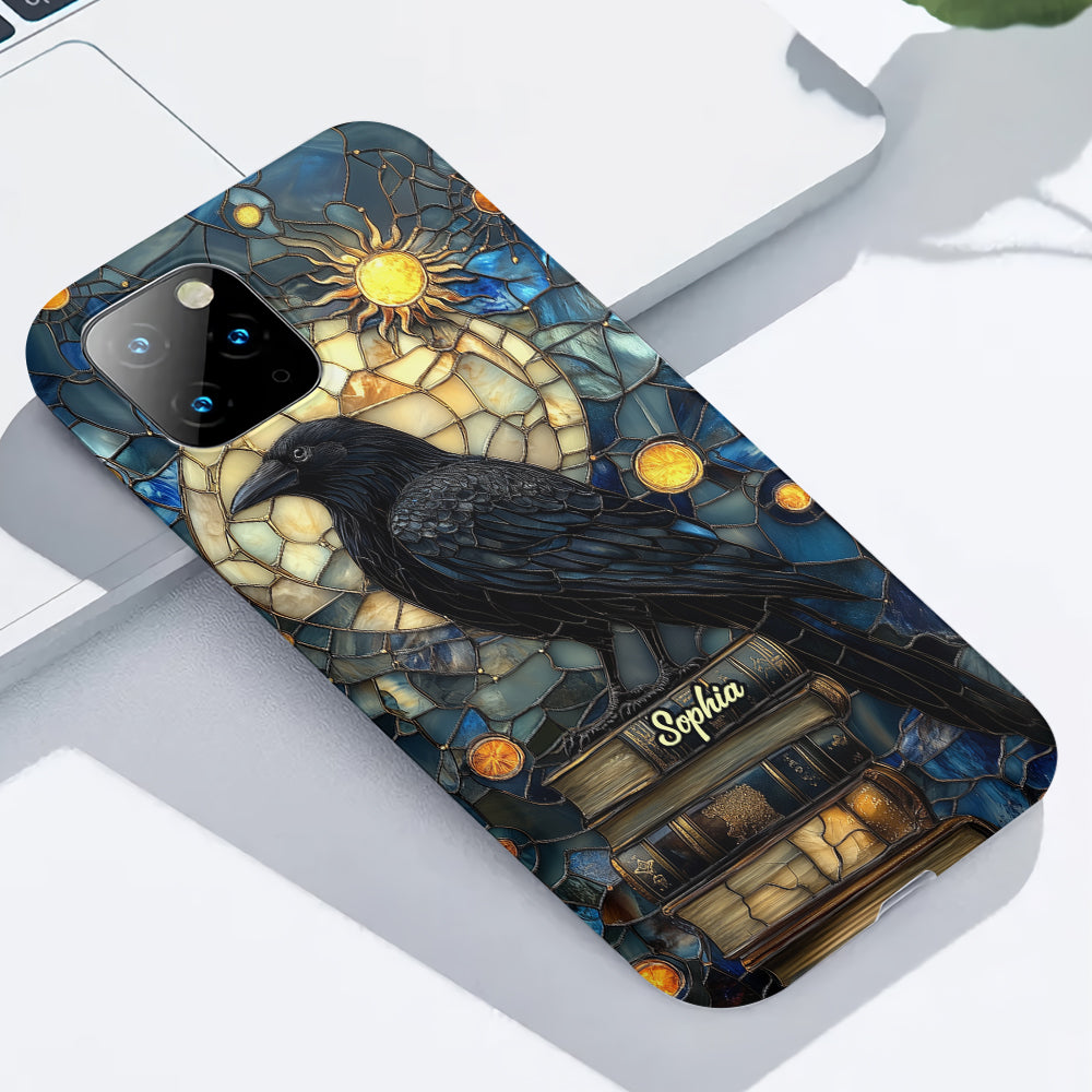 Raven Book Club - Coque de téléphone personnalisée avec livre intégral
