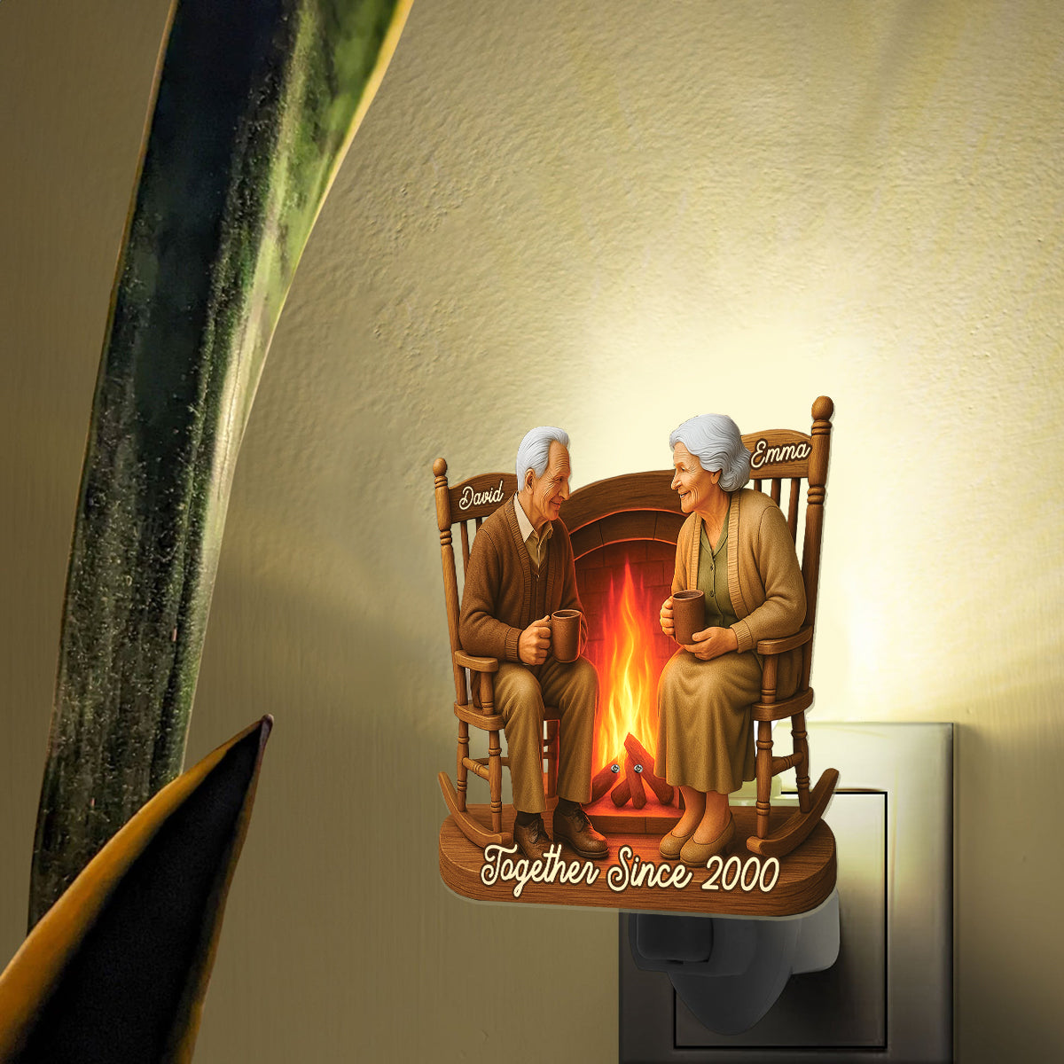 Together Since - Personalized Couple Acrylic Plug-In Night Light