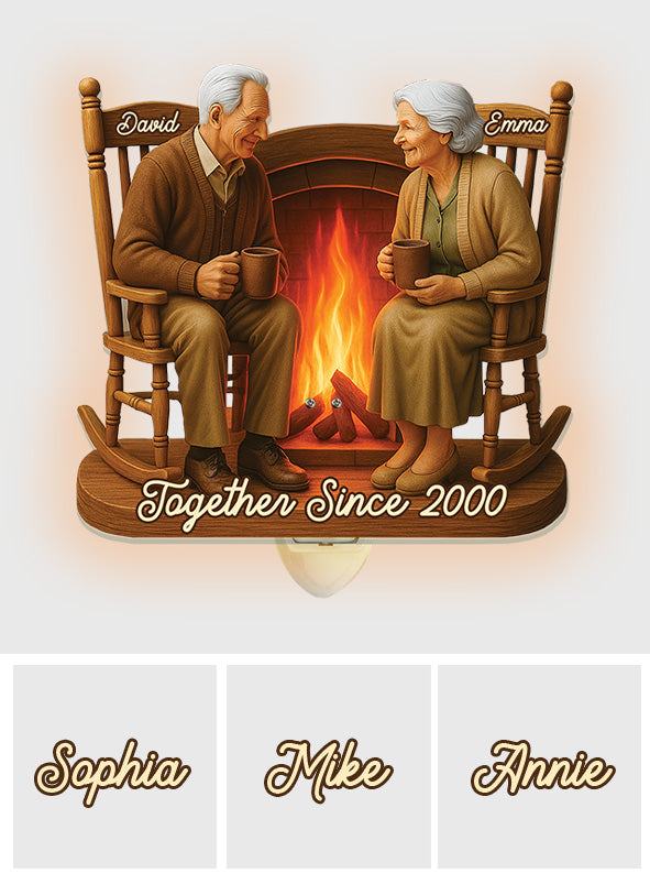 Together Since - Personalized Couple Acrylic Plug-In Night Light