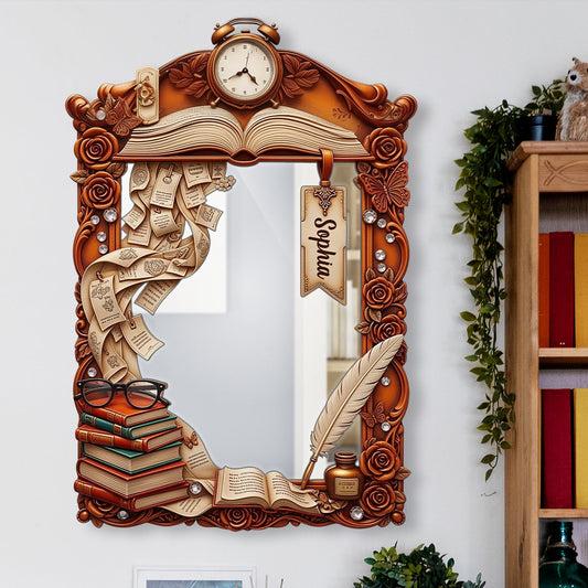 Love reading - Personalized Book Wall Hanging Mirror