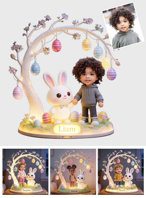 Custom Any Photo Best Easter Gift - Personalized Kid Acrylic LED Night Light