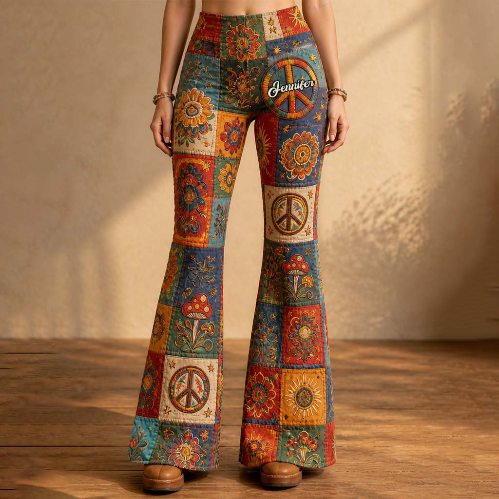 Hippie Soul - Personalisierte Hippie Flare Leggings