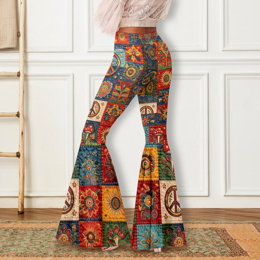 Hippie Soul - Personalisierte Hippie Flare Leggings