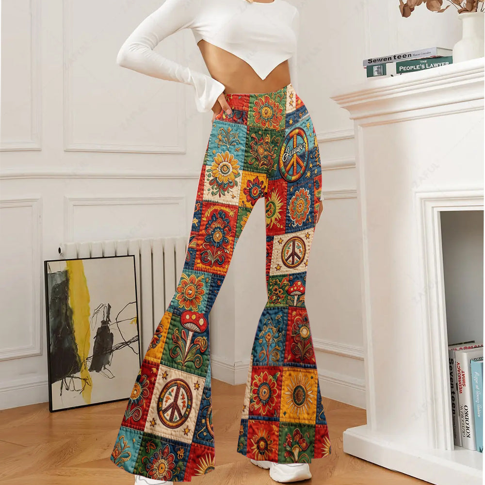 Hippie Soul - Personalisierte Hippie Flare Leggings