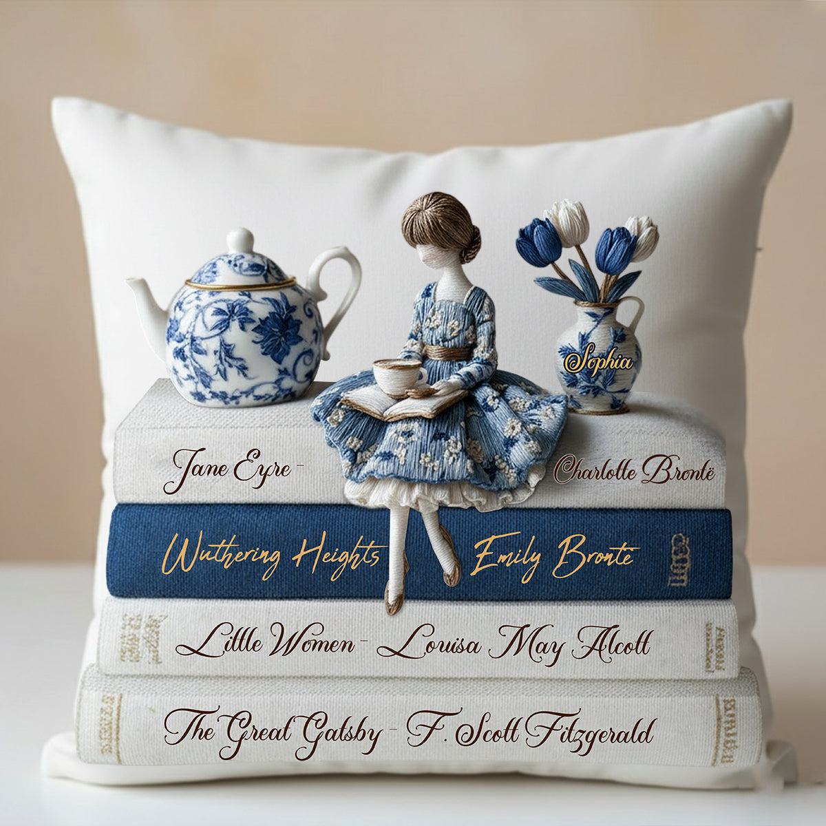 Love Books - Personalized Book Throw Pillow