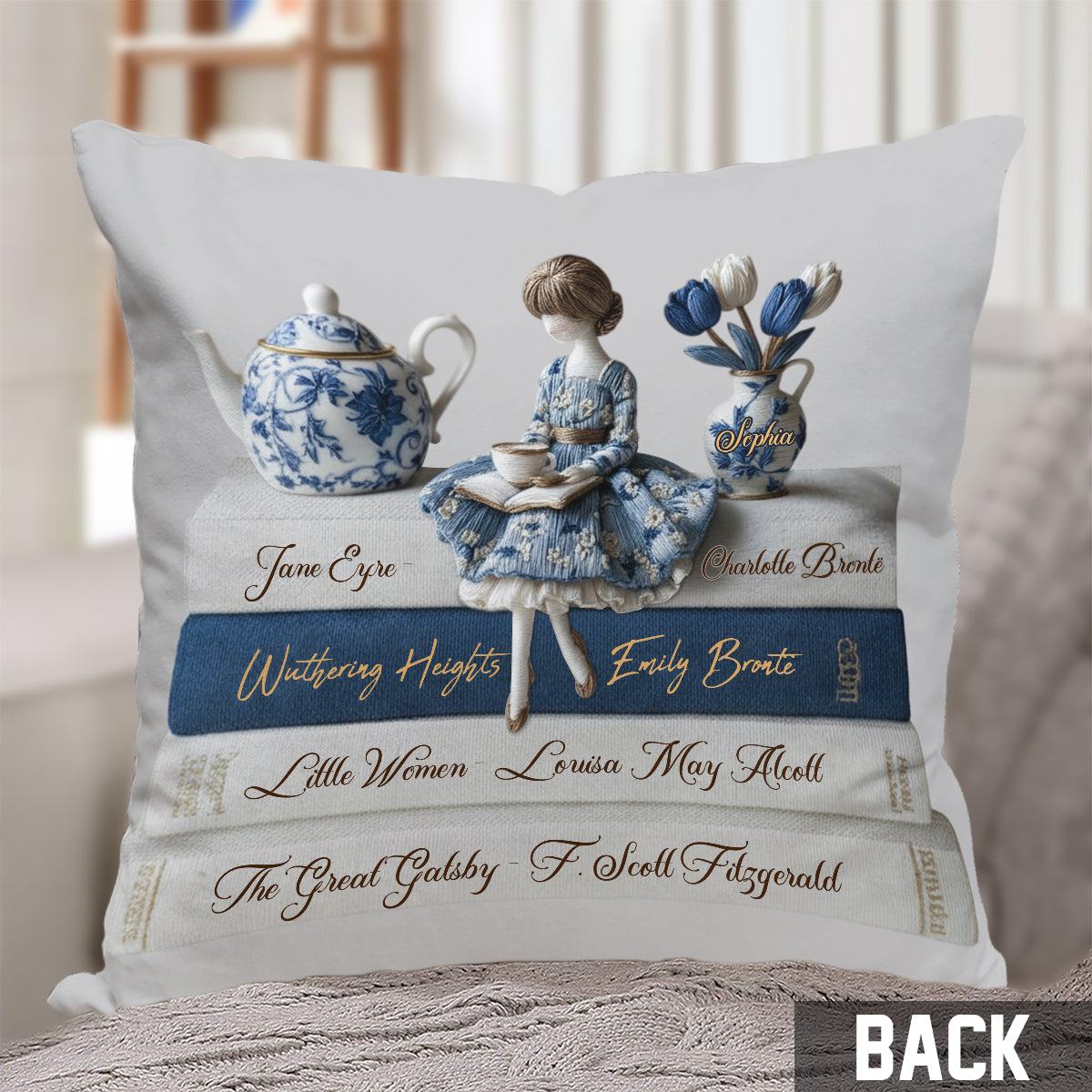 Love Books - Personalized Book Throw Pillow