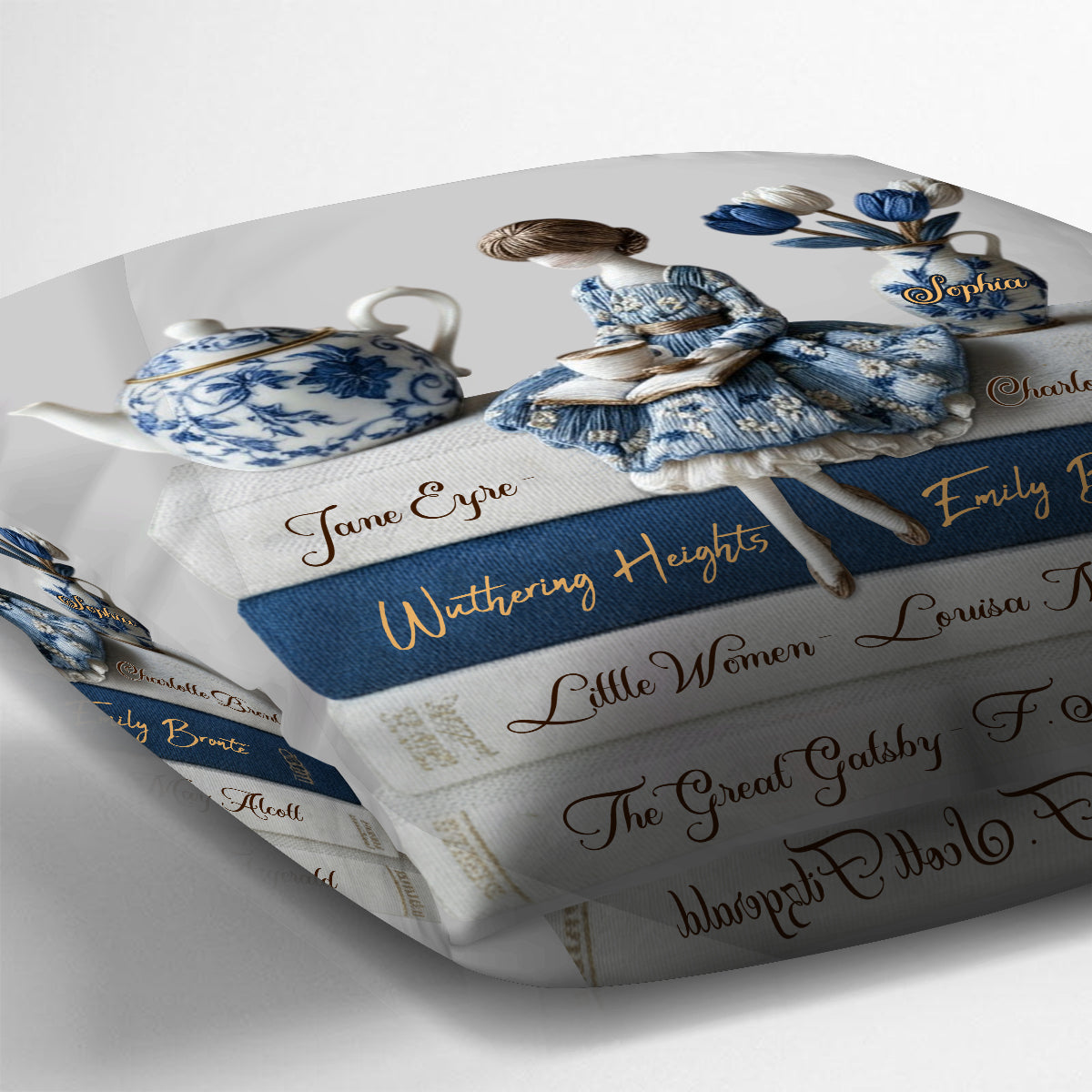 Love Books - Personalized Book Throw Pillow