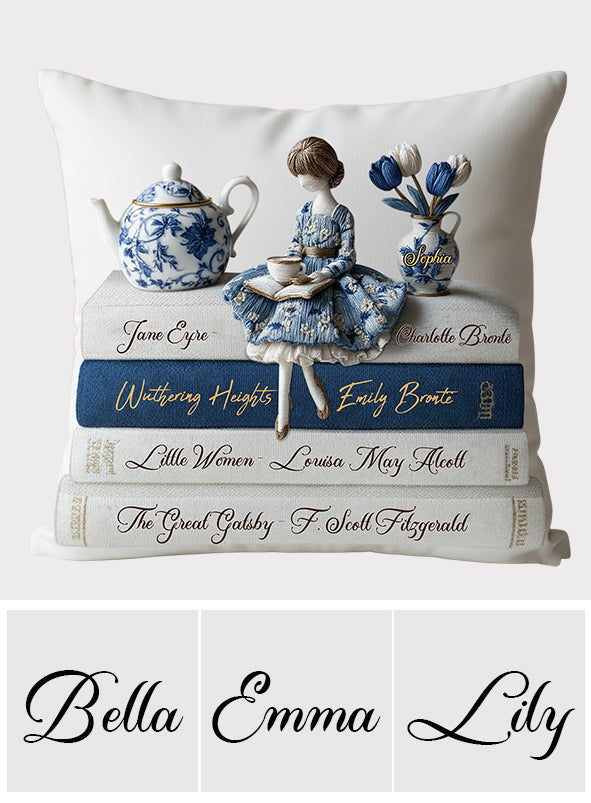 Love Books - Personalized Book Throw Pillow