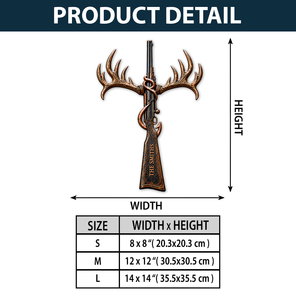 God Made A Hunter - Personalized Hunting 3D Printed Cut Metal Sign