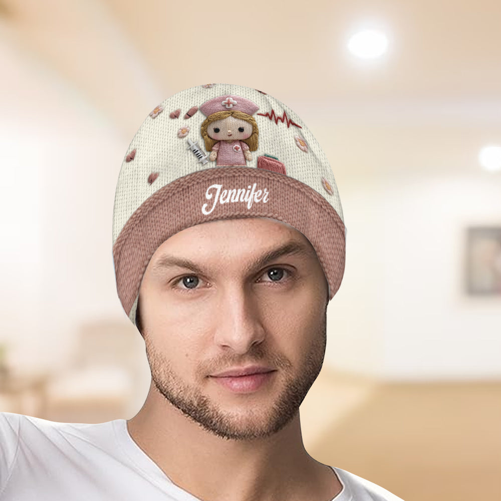 Cute Medical - Personalized Nurse Beanie Hat