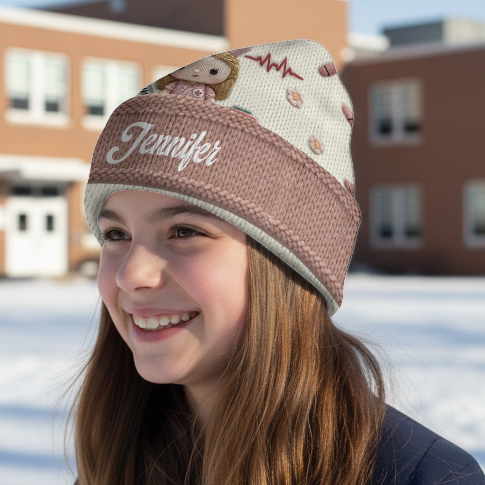 Cute Medical - Personalized Nurse Beanie Hat