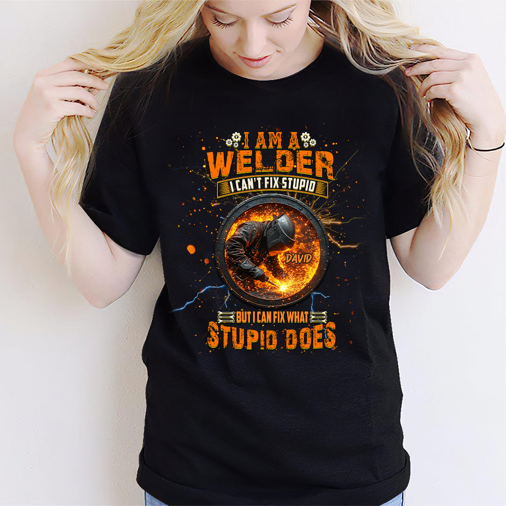 Gift For Welder Man - Personalized Welder T-shirt And Hoodie