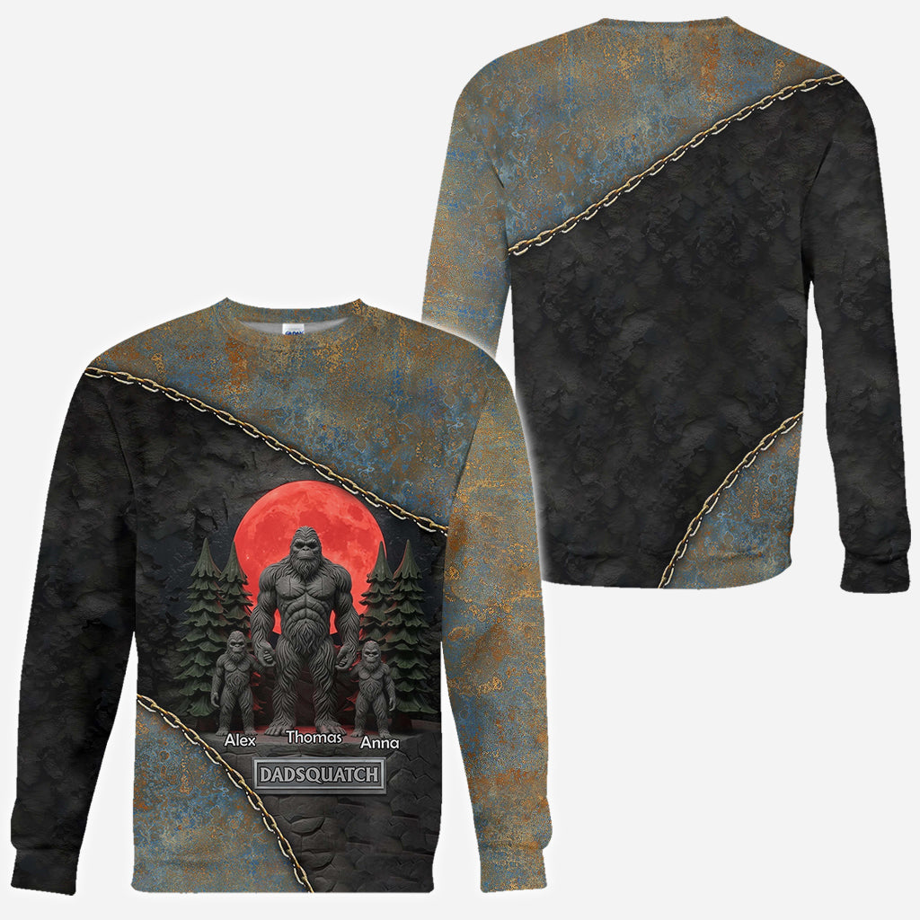 Like A Dad Just Way More Squatchy Gift For Dad, Grandpa - Personalized Father All Over Shirt