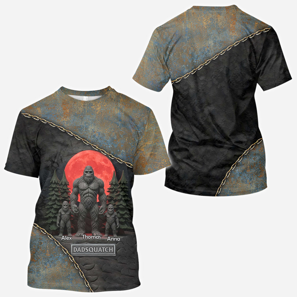 Like A Dad Just Way More Squatchy Gift For Dad, Grandpa - Personalized Father All Over Shirt