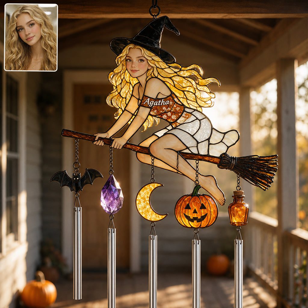 Not Every Witch Lives In Salem - Personalized Witch Wind Chime With Charm