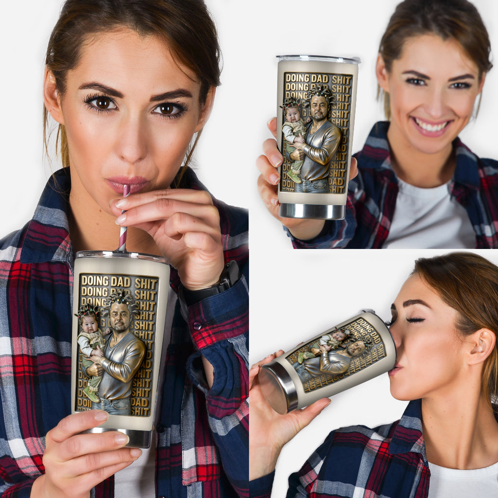 Funny Dad Gifts - Personalized Father Tumbler With Gift Box