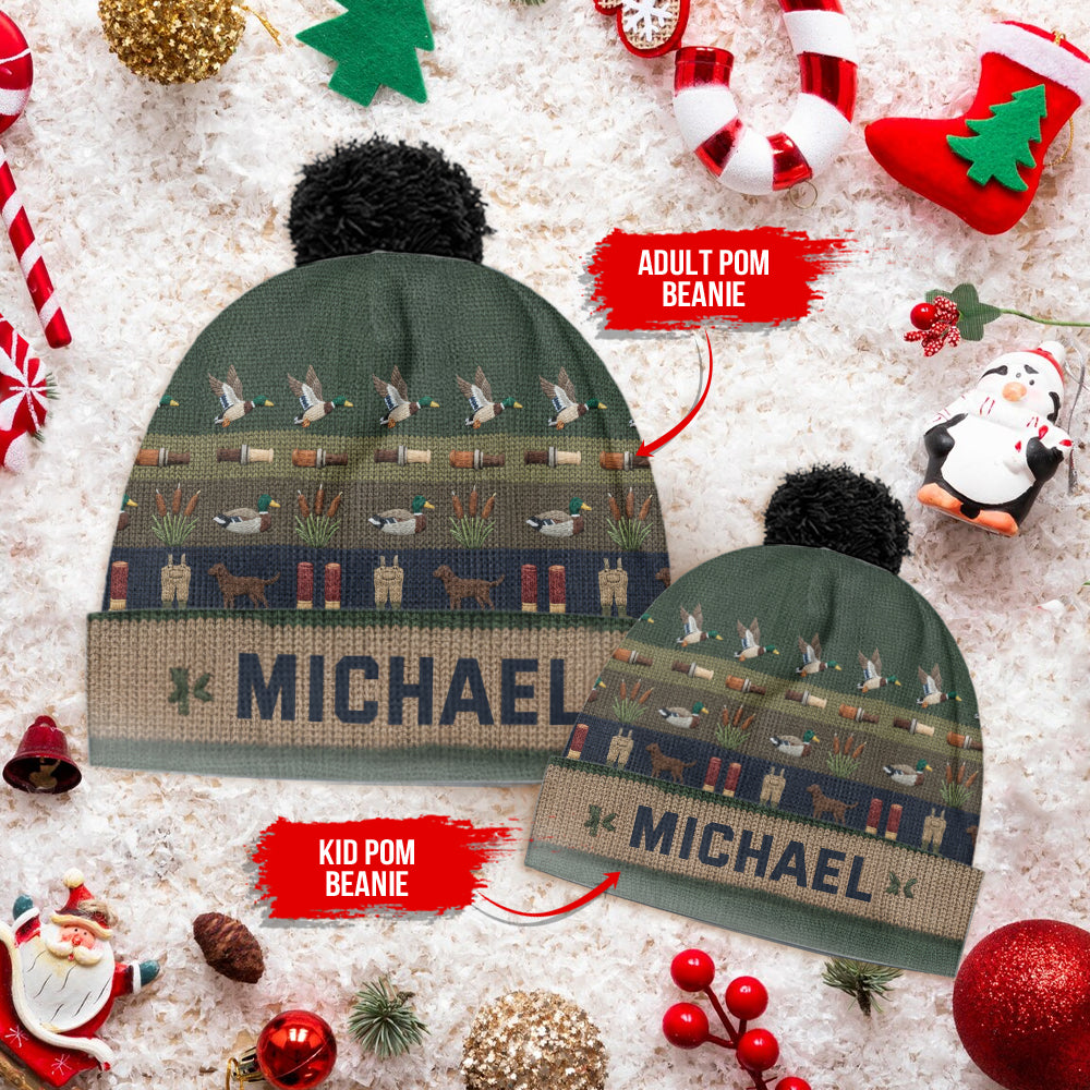 Duck Hunting Season - Personalized Hunting Beanie Hat