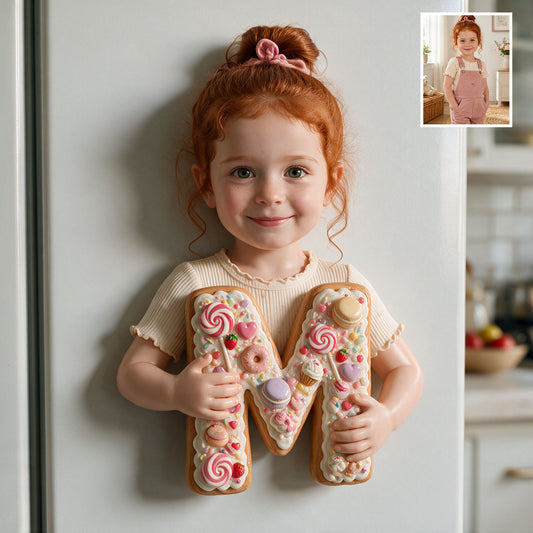 Sweet Little Letters - Personalized Kid 3D Magnet