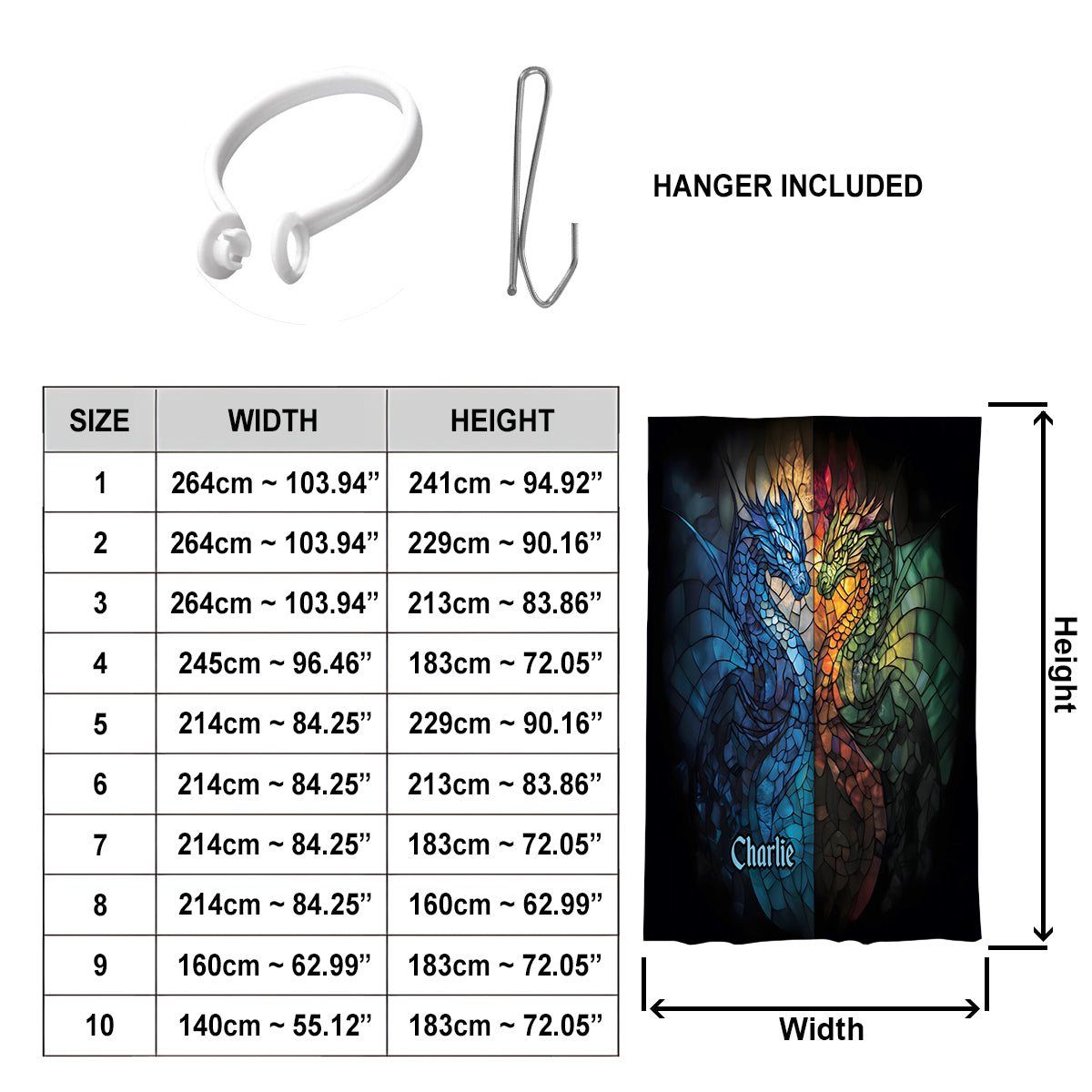 Ensemble de rideaux occultants personnalisés Dragons Fight -